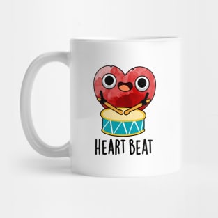 Heart Beat Cute Heart Drummer Pun Mug